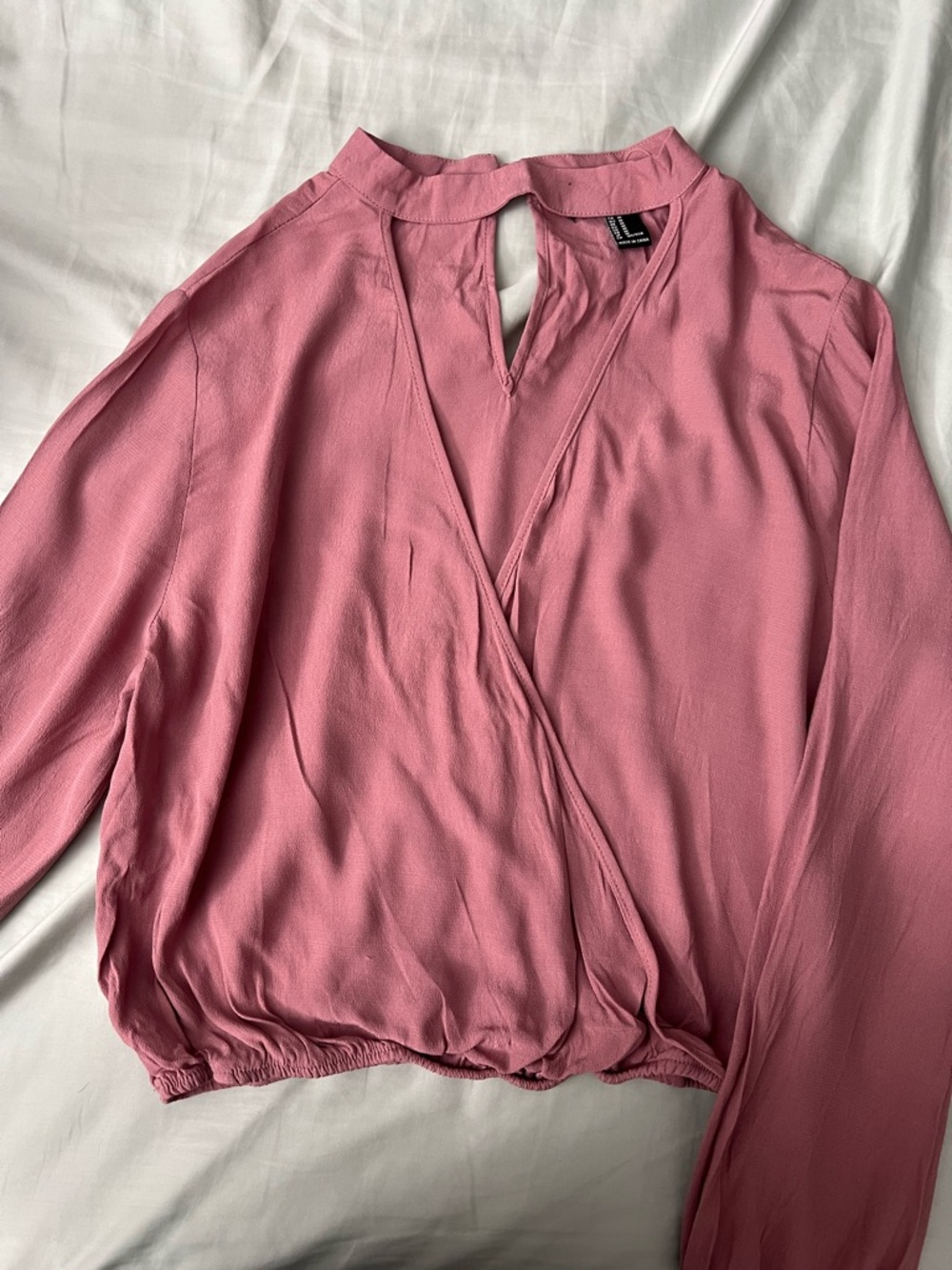 Forever 21 Dusty Pink Faux-Wrap Blouse bundle
